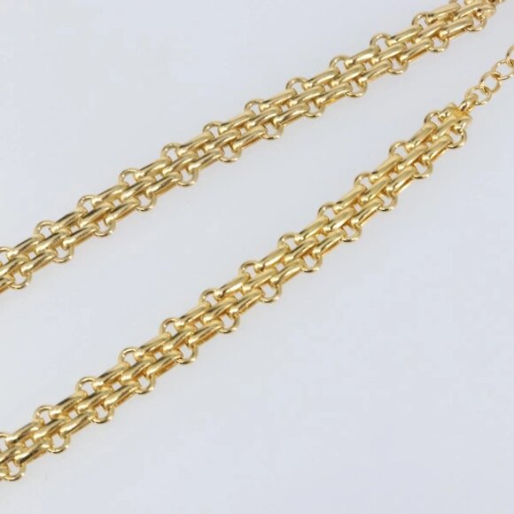 Authentic Christian Dior Metal Gold Necklace bst264-112825 - Picture 6 of 8